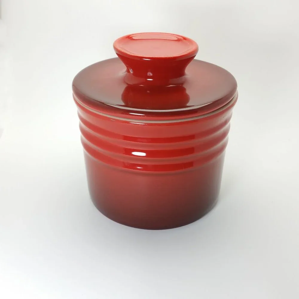 Le Creuset Butter Crock in Cerise
